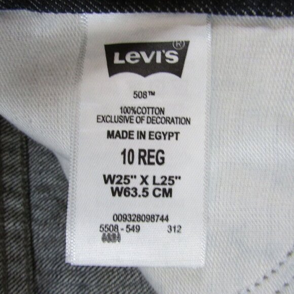 Levi's Boy's 508 Tapered Leg Red Tab Regular Fit Jeans - 25x25 (10 Reg) - Picture 3 of 5